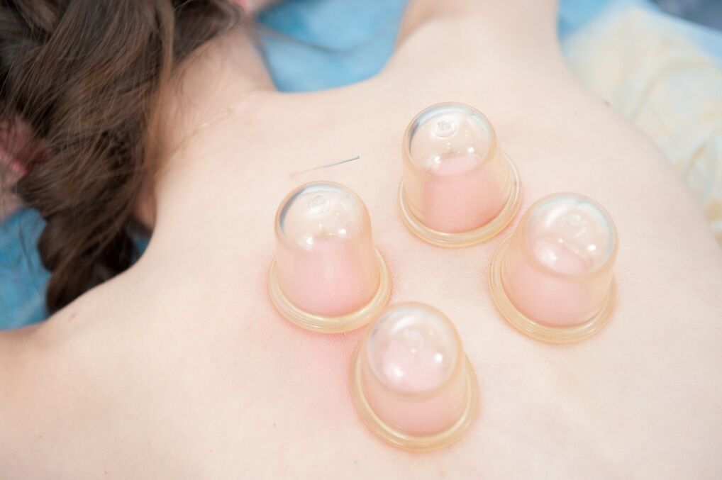 Treatment of osteochondrosis with a vacuum massage
